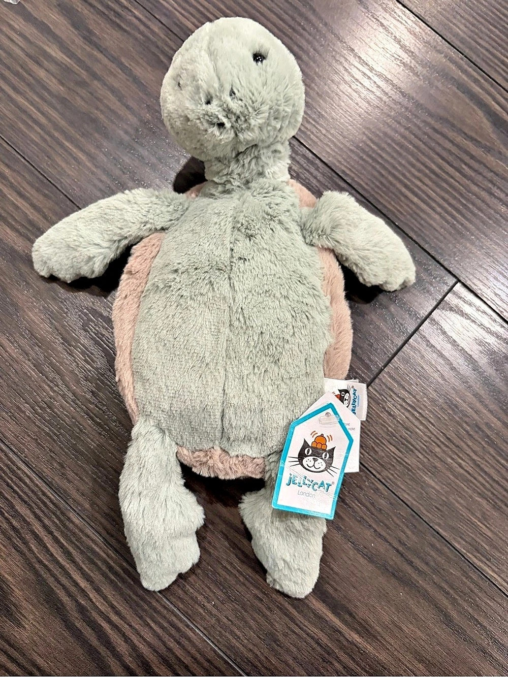 Jellycat Bashful Turtle Medium Plush Green & Pink NWT